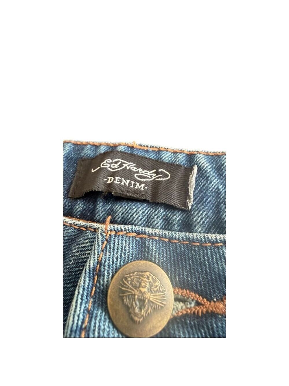 Vintage Ed Hardy Denim Mini Shorts - Picture 7 of 14